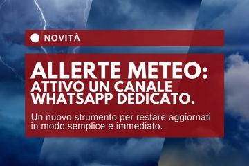 AllertaMeteoER ha aperto il proprio canale WhatsApp