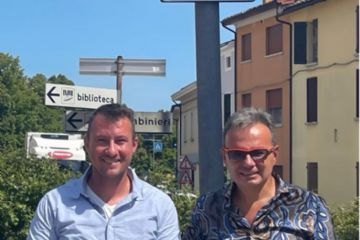 Sindaco Massimiliano Vogli e l'assessore al Welfare e Politiche informatiche Christophe Nicolas